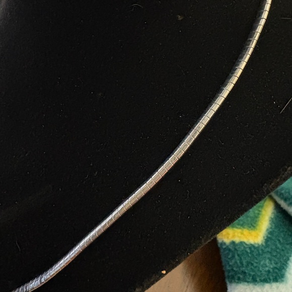 Safi Kilima Teardrop Tanzanite Pendant 18" Omega Necklace Silvertone NEW - Picture 6 of 11